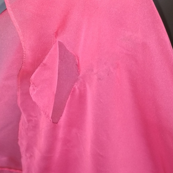 *Kasey J coral chiffon crystal beaded gown 10 - Picture 6 of 8